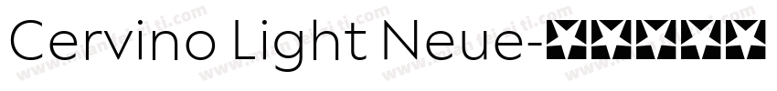 Cervino Light Neue字体转换